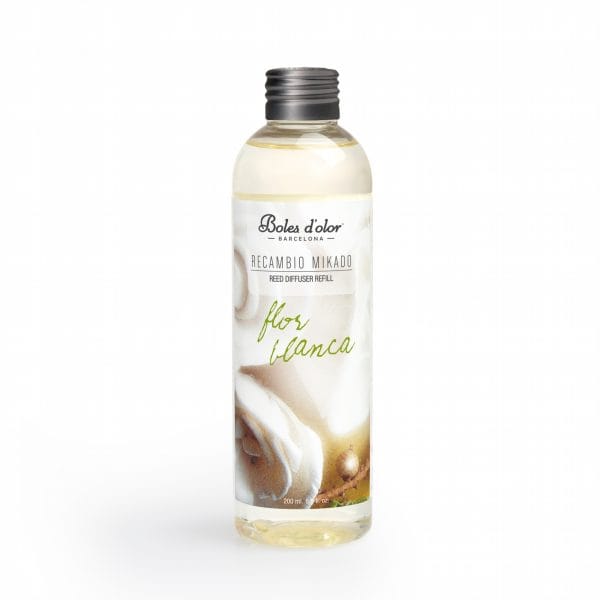Recambio de esencia para Mikado 200ml. Flor Blanca