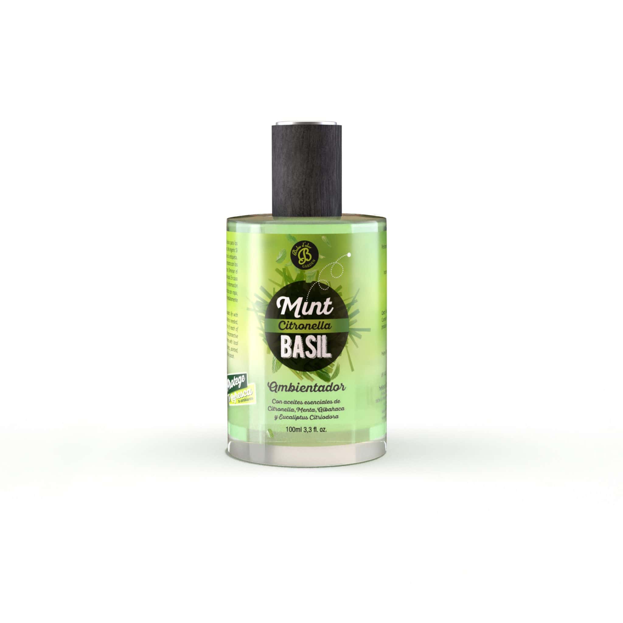 Mint Citronella & Basil spray anti-mosquito citronela repelente de insectos